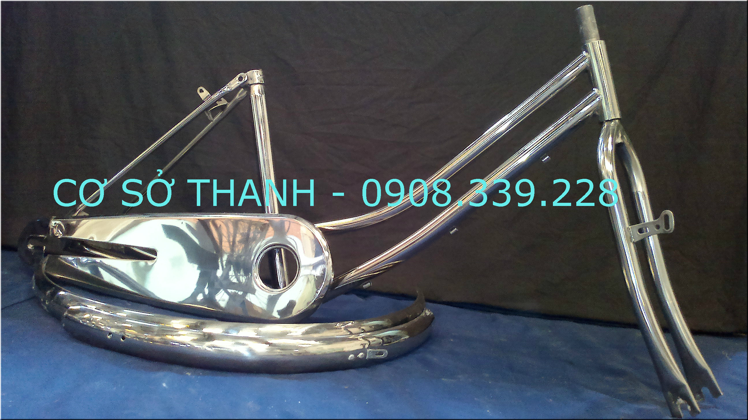 Khung xe đạp Mini carte nửa